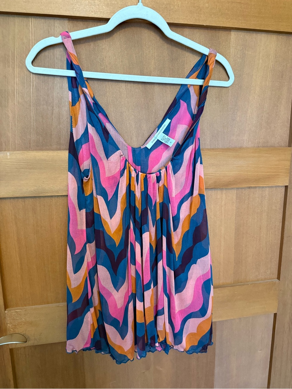 Diane Von Furstenberg Silk Tank (flaws)